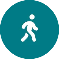 Walking path icon